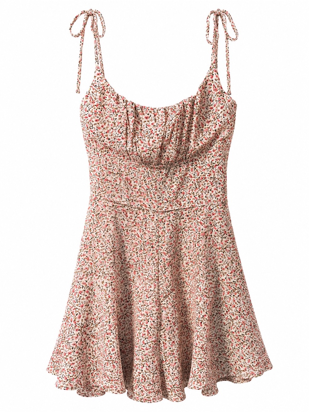 Princess Polly Pink Floral Tie-Shoulder Mini Dress Romper